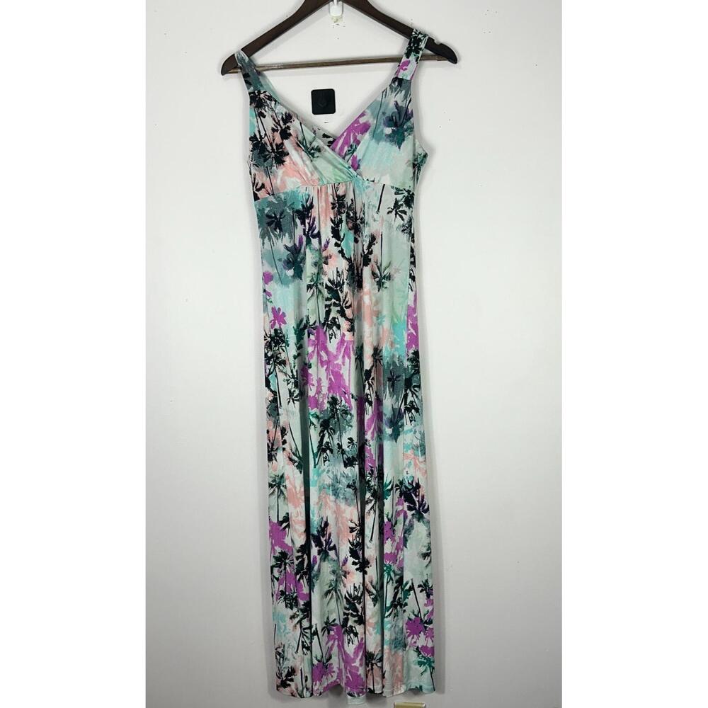 Metaphor Floral Maxi Dress in Mint, Lavender, Peach